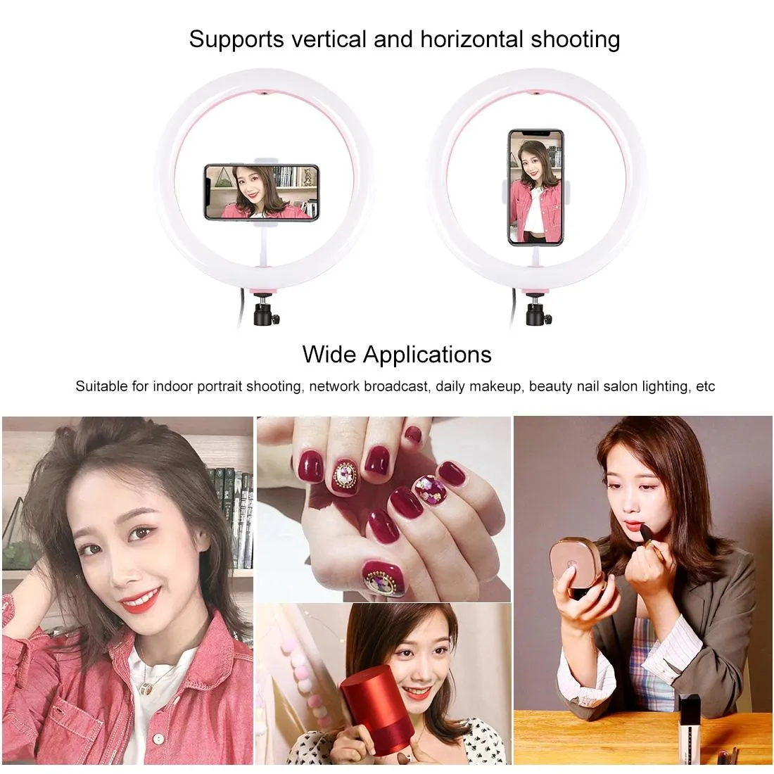 11.8" Dual-Temp LED Ring Light with Tripod & Remote | Black
