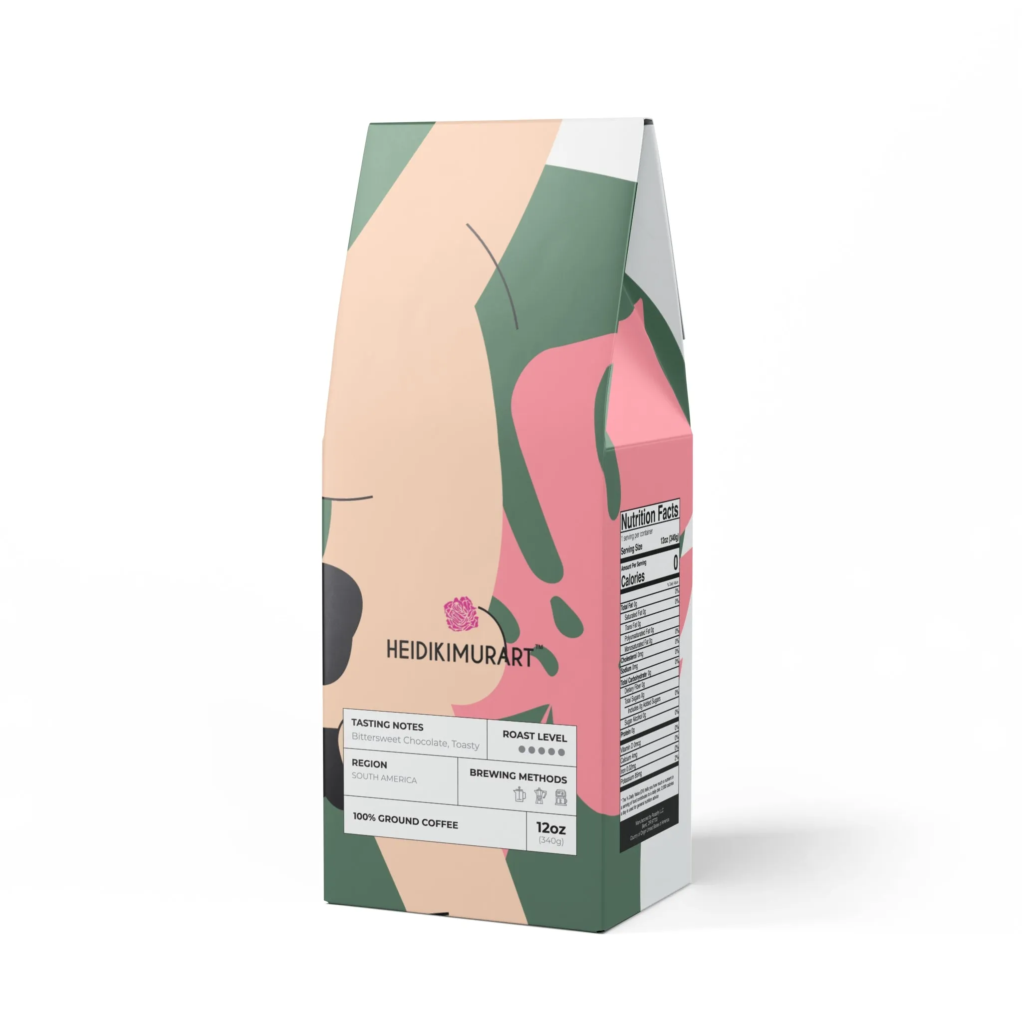 Bitterroot Coffee Blend (Dark French Roast) 12 oz - Roasted in USA (For US & Canadian Customers only)