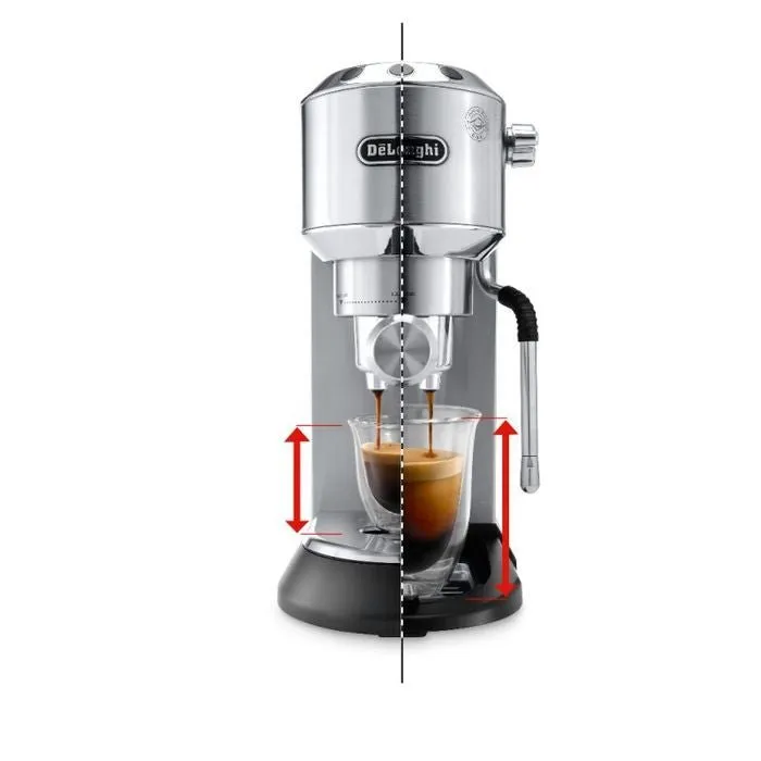 DeLonghi EC885.M Dedica Arte Manual Espresso Coffee Machine Metal