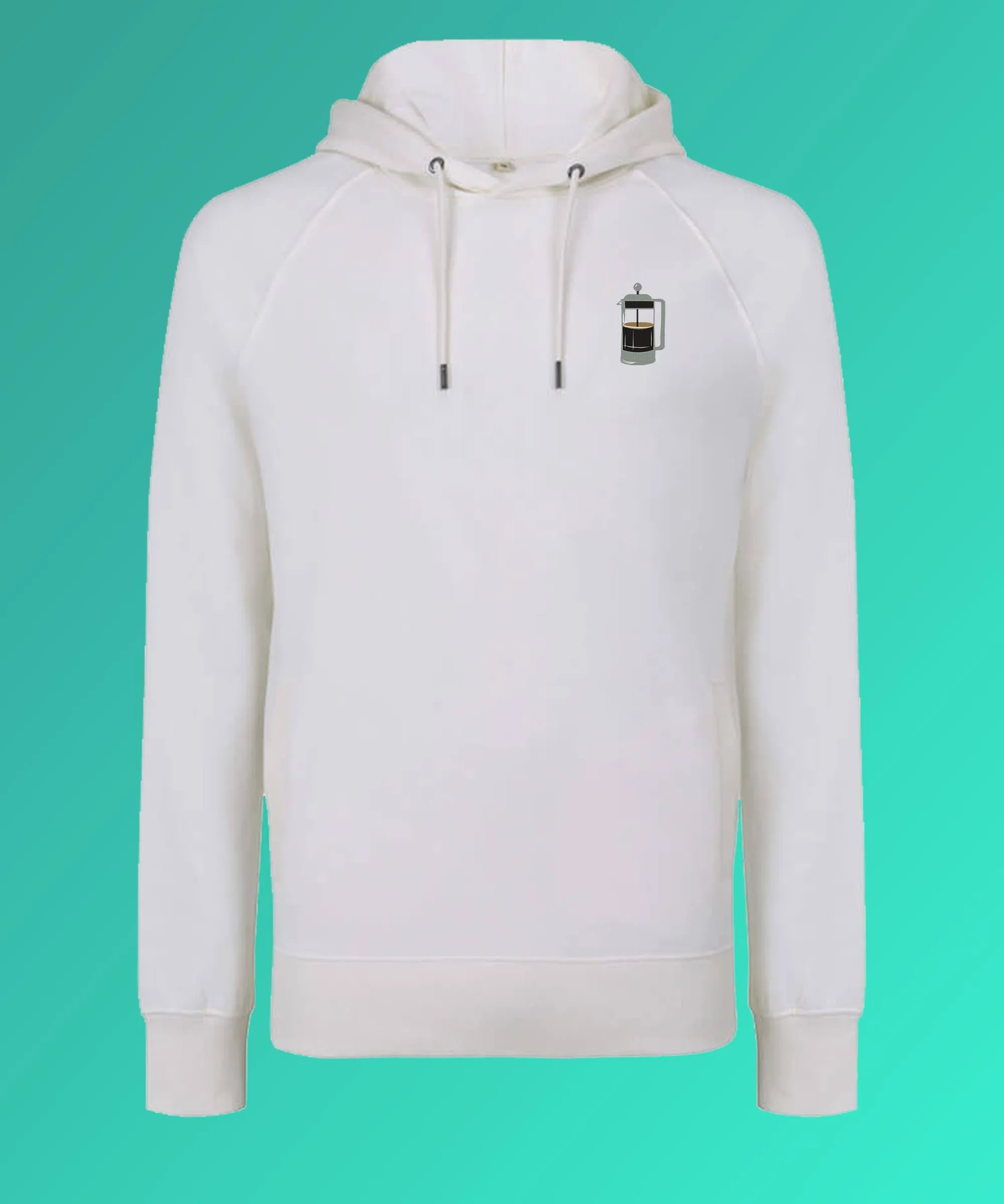 French Press | Bestickter Bio Baumwoll Frauen Hoodie