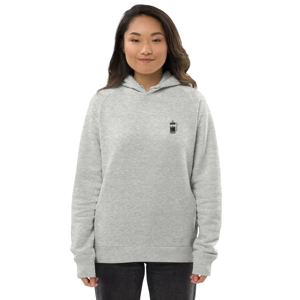 French Press | Bestickter Bio Baumwoll Frauen Hoodie