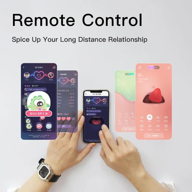 Monster Pub® Magic Kiss App Smart Remote Clitoral Vibrator