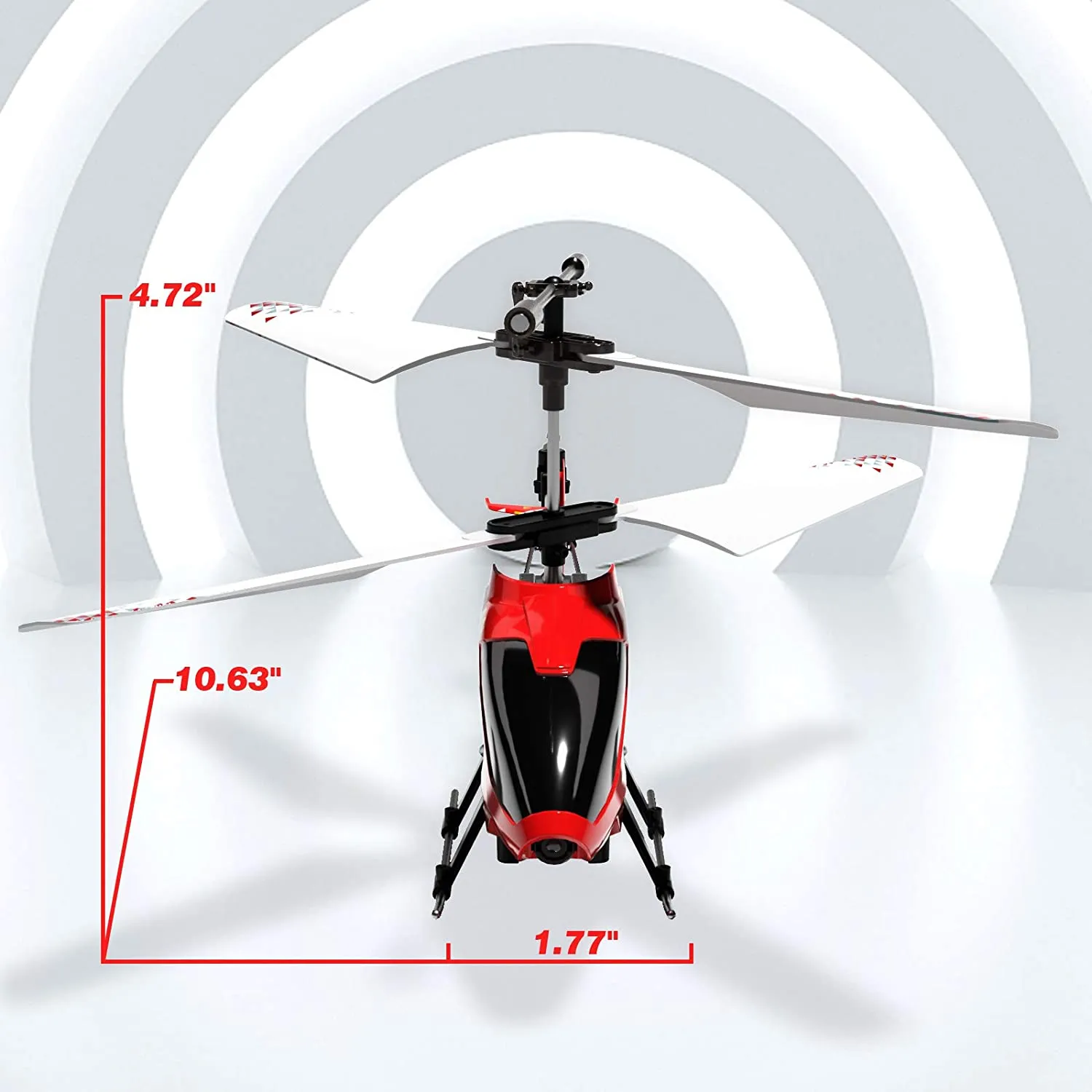 Remote control helicopter with camera, color (Red)